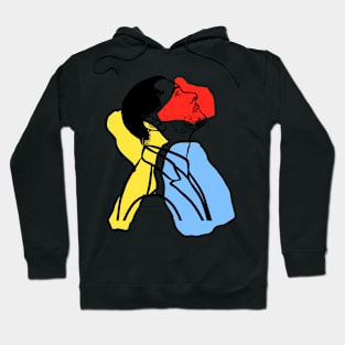 Minimalist Tri-color Man Hoodie